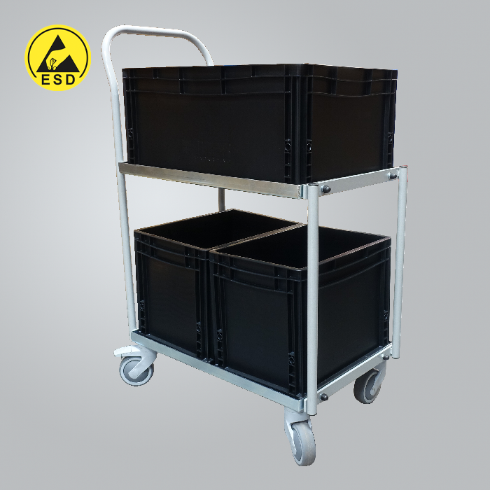 ESD Trolley Carts with containers ESD Trolley Carts with containers